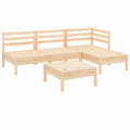 Salon de jardin, 5 pièces, coloris blanc, pour la terrasse ou le jardin