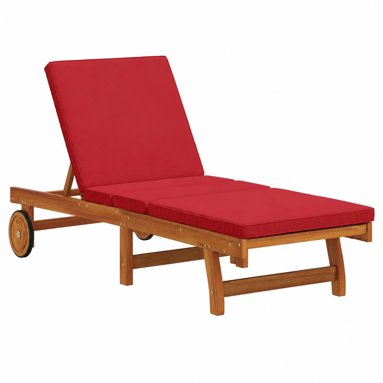 Salon de jardin, réglable, coloris marron, 199 x 63 x 85 cm, pour la terrasse ou le jardin