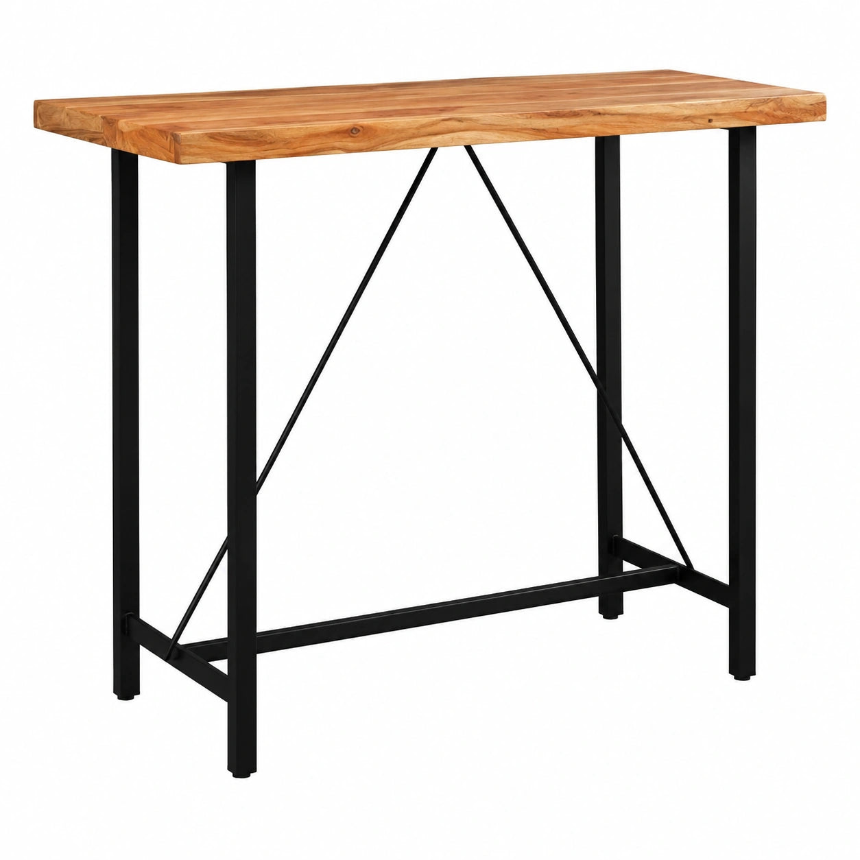 Table de bar, en bois massif, 120 x 60 x 107 cm, pour la cuisine ou l’espace repas