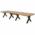 Table, extensible, en chêne et panneaux de bois, coloris noir, pour les espaces de vie