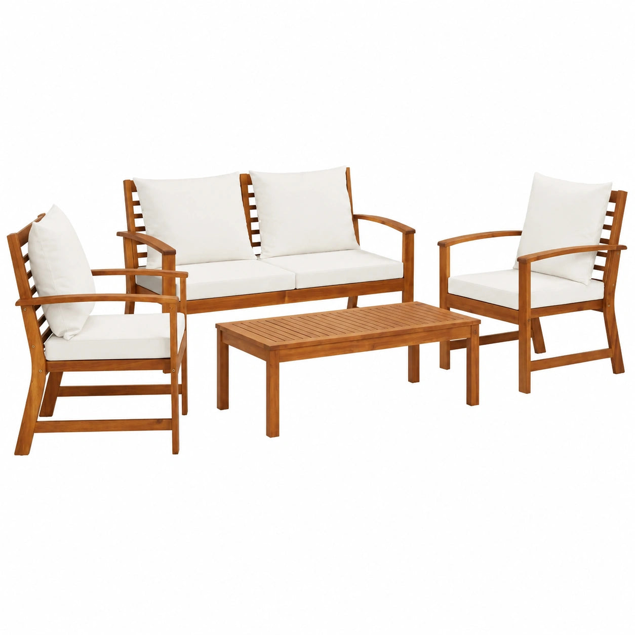 Salon de jardin, 4 pièces, pour la terrasse ou le jardin