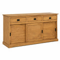 Commode, avec tiroirs, avec portes coulissantes, avec portes, coloris brun, pour la chambre ou le salon