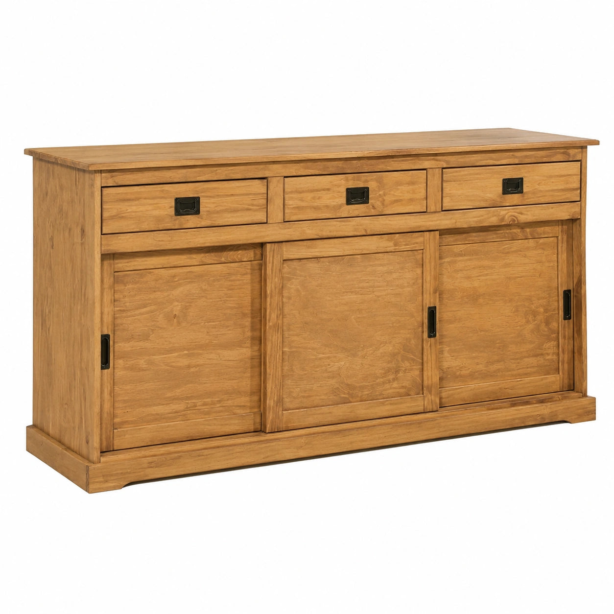 Commode, avec tiroirs, avec portes coulissantes, avec portes, coloris brun, pour la chambre ou le salon